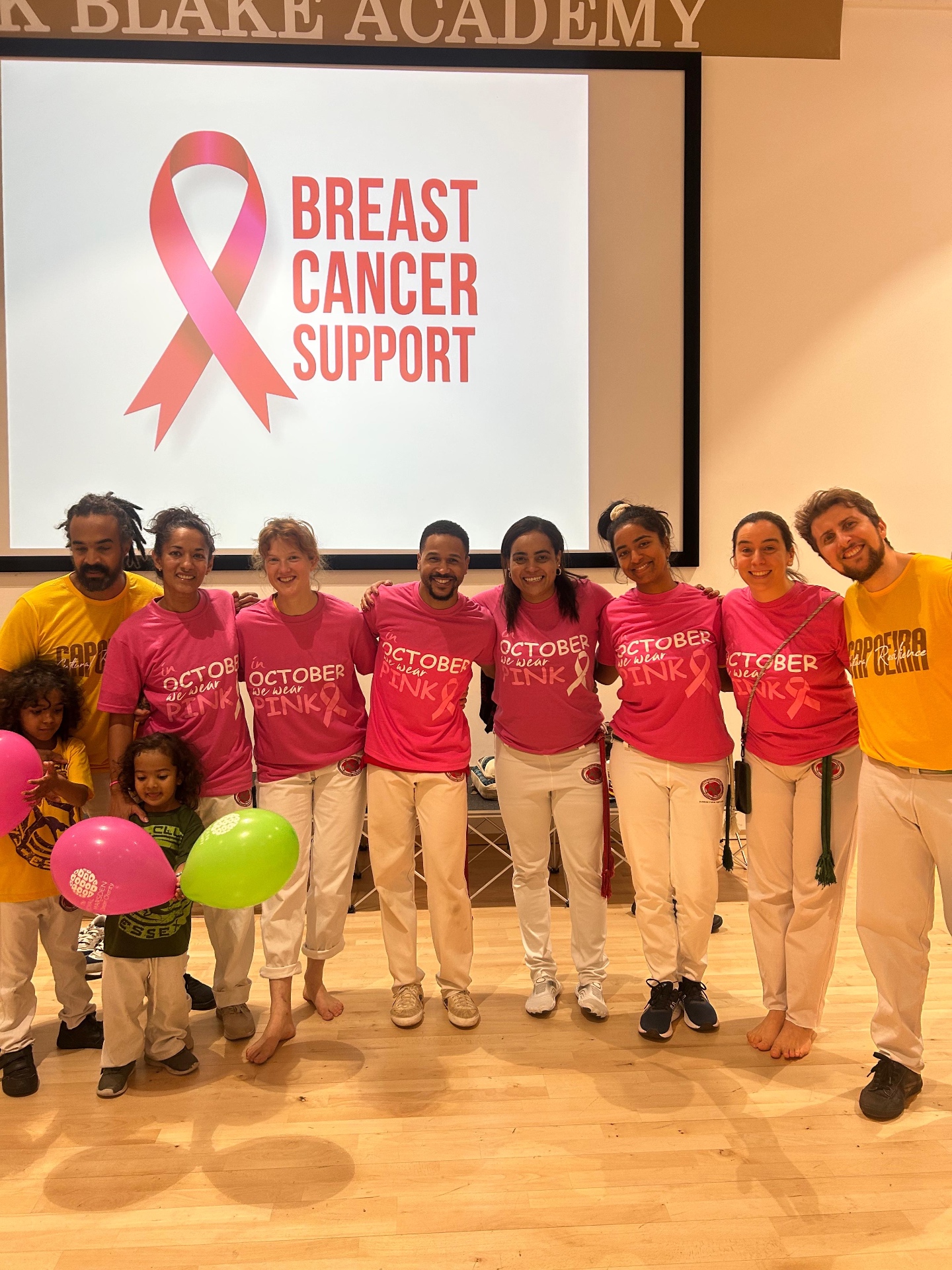 In October we wear Pink — Breast Cancer Awareness with Capoeira Club Croydon